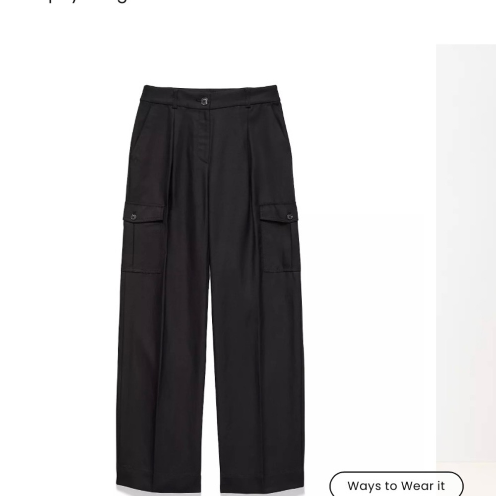Loft Black Utility Trousers